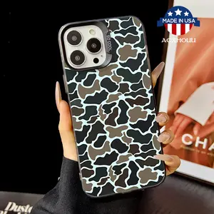 Silicone Cellphone Casing - Durable, Soft, Shockproof Protection, Black Camouflage, Trendy Original Design for iPhone 11, 12-16 Series (Pro Models Included) Eye-Catching Mobile Phone Accessory