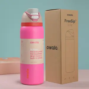 Owala FreeSip Stainless Steel Water Bottle / 32oz / Color: Can You See Me?