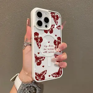 Magnetic Compatible Case for iPhone 17 16 E Pro Max 15 Plus 14 13 12 11 XS XR, My Love Is Mine All Mine Aesthetic Print | Shockproof, Silicone, Lightweight, Scratch Resistant, and Trendy Protection