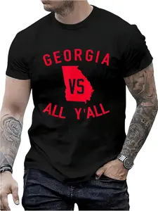 100% Cotton Georgia Vs All Y'all Funny Georgia T-Shirt