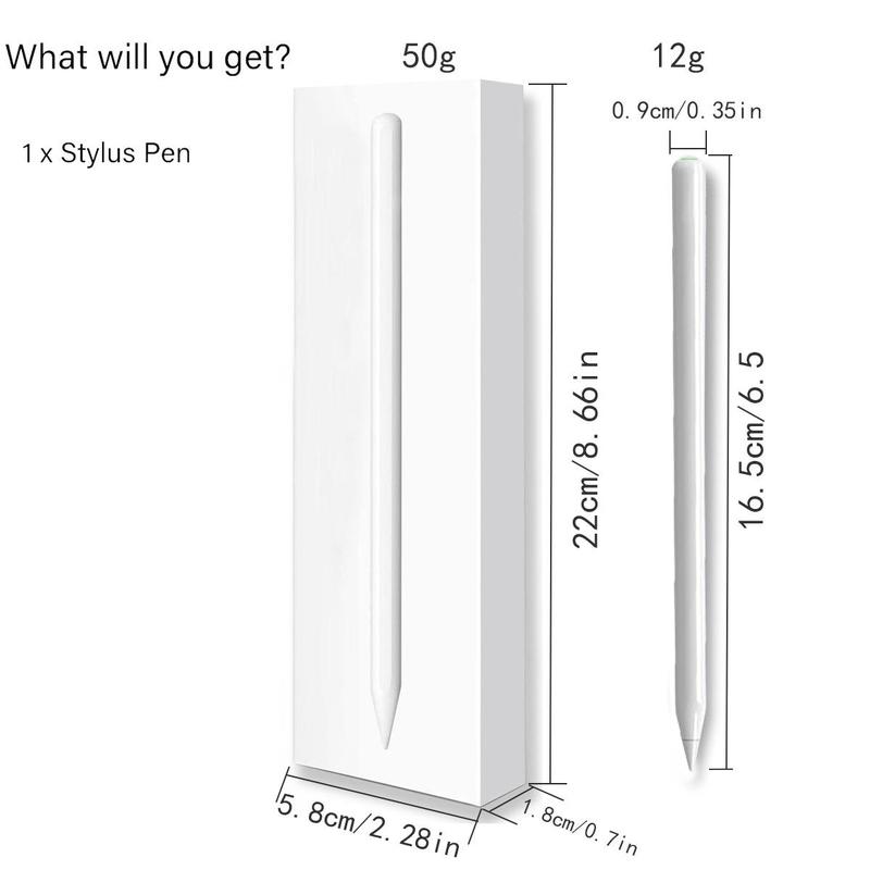 Magnetic Wireless Charging Stylus Pen, 1 Count Rechargeable Stylus Pen, High Precision Smooth Writing Pen for iPad 2018-2024 Models