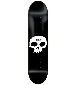 Zero Skateboard Deck Single Skull Black 9.0" x 33"