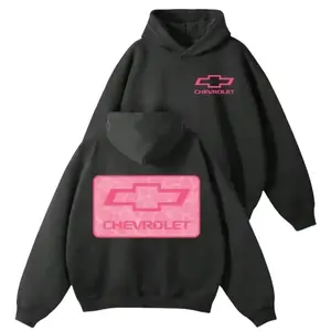 Chevrolet Pink Camo Logo Vintage Hoodie With Retro Aesthetic Graphic In Soft Cotton Fabric Oversized Outdoor Pullover For Men And Women Unisex Streetwear Outfit For Racing Fans Country Style Everyday Casual Layer Menswear Womenswear