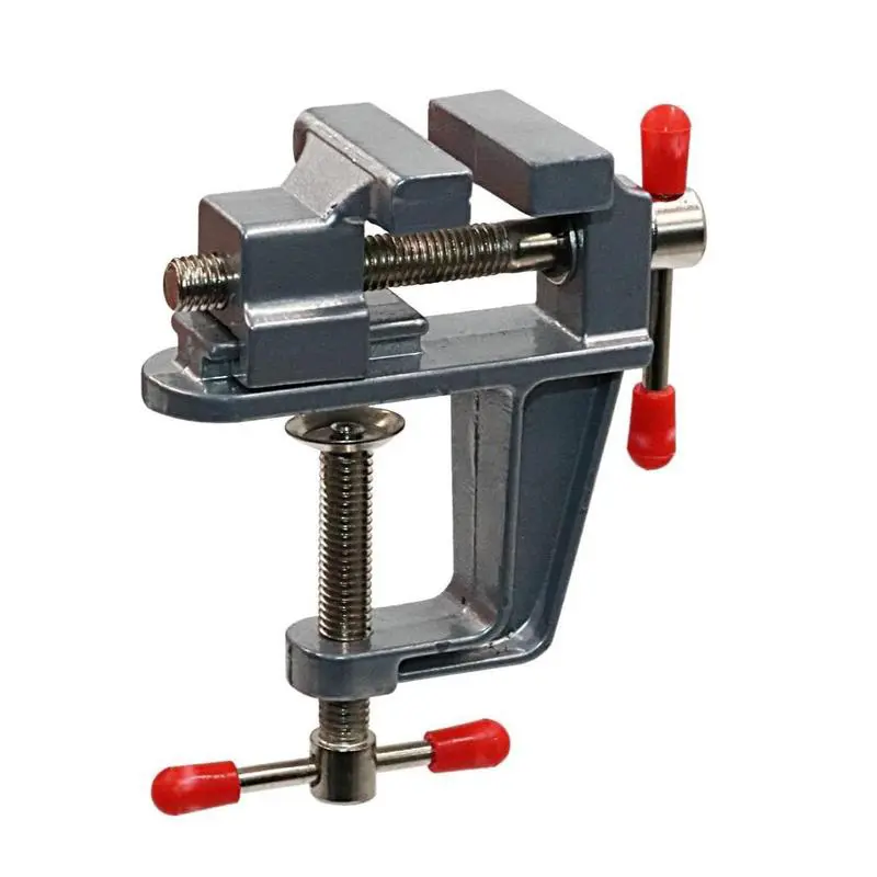 Durable Mini Workbench Vise Clamp Tool for Wood Carving Walnut Craft and Jewelry Fix Easy Setup Stable Grip Compact Design No Drilling Needed