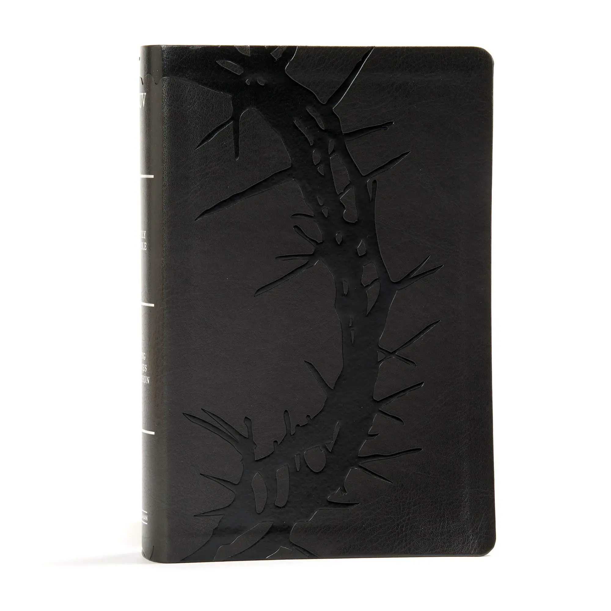 KJV Large Print Personal Size Reference Bible, Charcoal Leathertouch -- Holman Bible Publishers - Bible