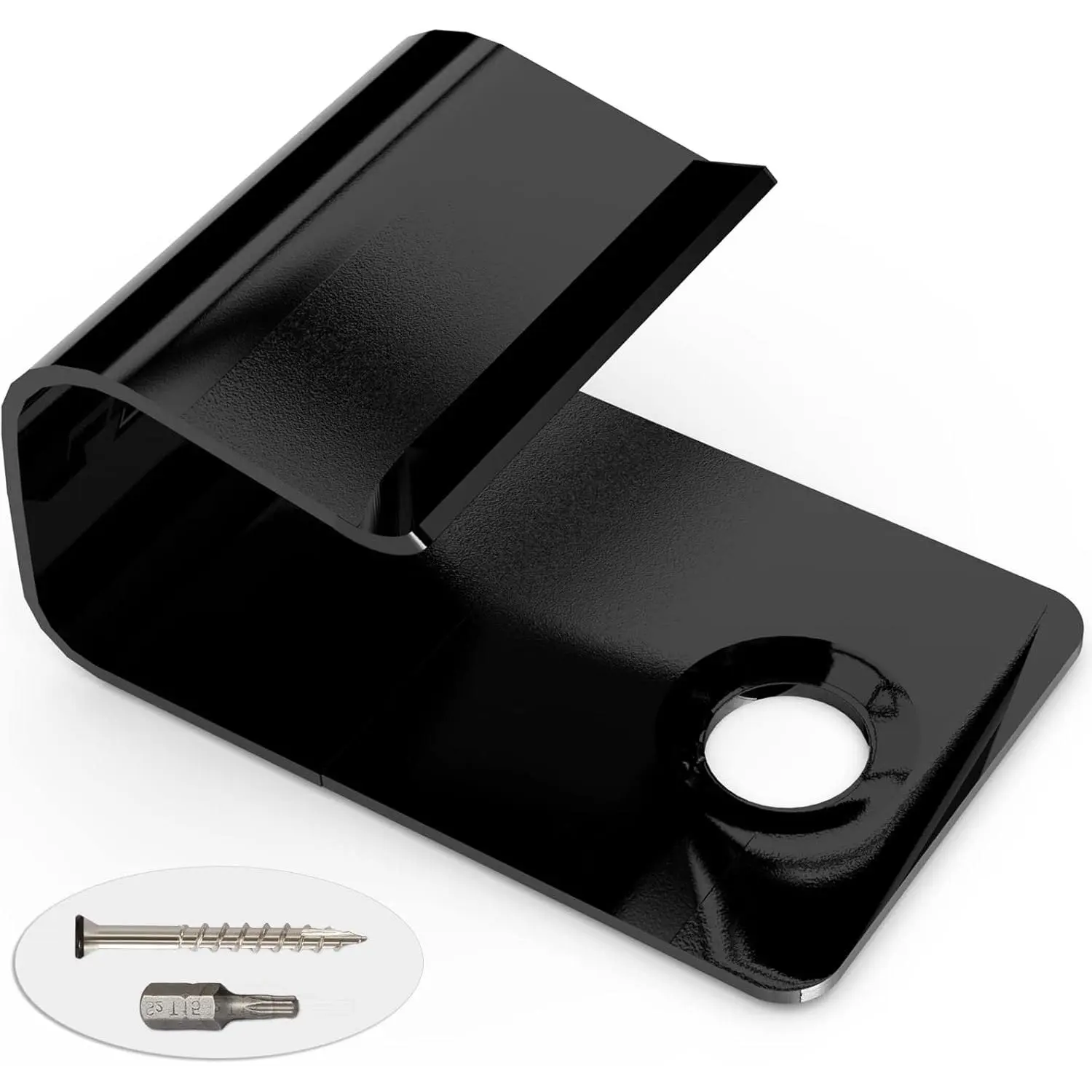 36 Pieces Black Plastic Hidden Deck Fasteners Clips - 36 Clips per Pack, Universal Concealed, Tool-Free Installation, No Glue, Reusable, Durable, Seamless Look Decking Accessories for DIY Enthusiasts (New Installations & Replacements)