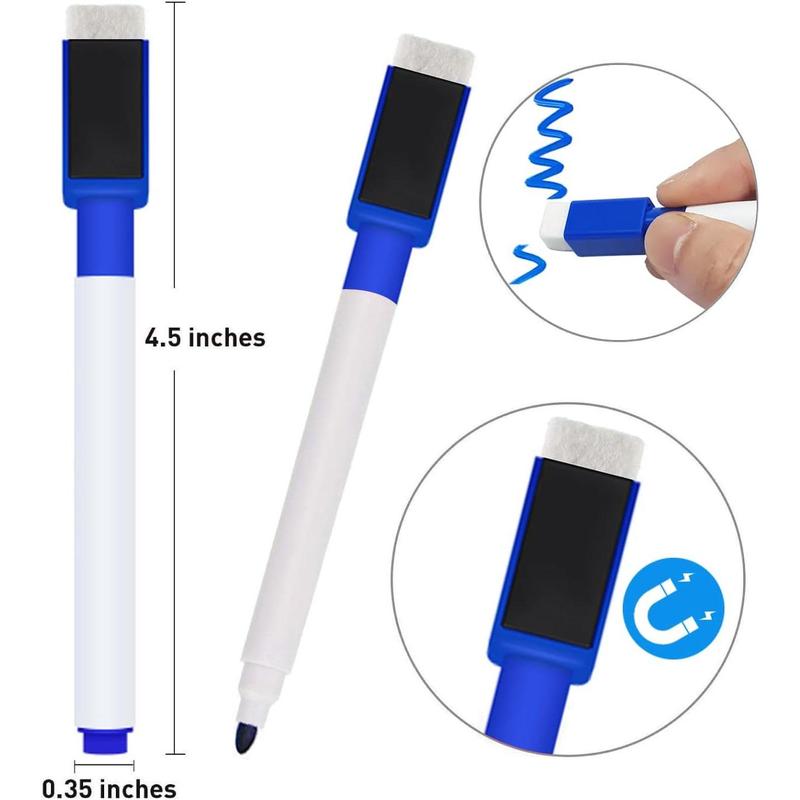 White Board Paper - 17.3" x 78.7" (6.5 ) - Self-Adhesive Dry Erase Board Sheet Sticker Removable Wall  for , Office, School & Home with 3 count Marker Pen