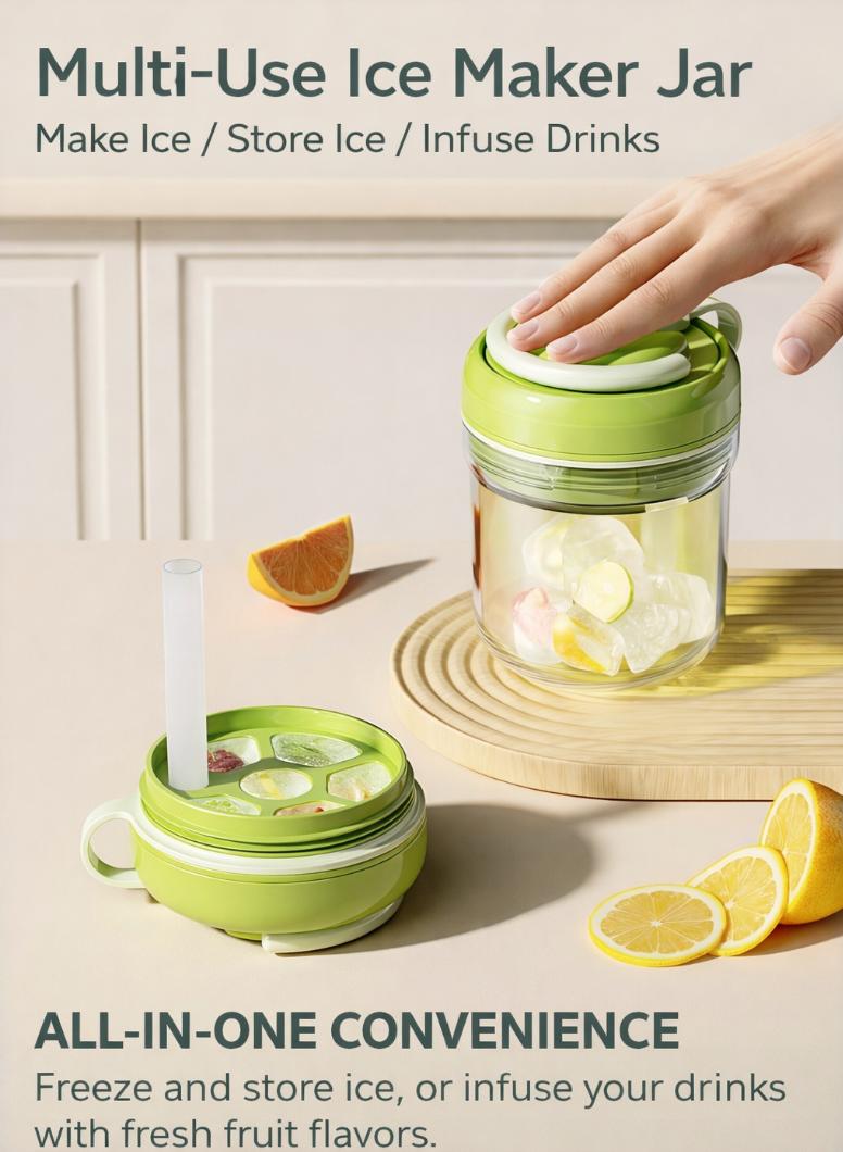 Portable Ice Maker Water Bottle 2 in 1 Ice Tray Cup One Press Ice Release with Straw for Iced Coffee & Drinks, Perfect for Coffee, Juice, and Beverages Utensils 6 Grids Green Portable Portable Ice reusable Durable Mold kitchen containers Outdoorfun Portable Ice Maker Water Bottle 2 in 1 Ice Tray Cup One Press Ice Release with Straw for Iced Coffee & Drinks, Perfect for Coffee, Juice, and Beverages Utensils 6 Grids Green Portable Portable Ice reusable Durable Mold kitchen containers Outdoorfun