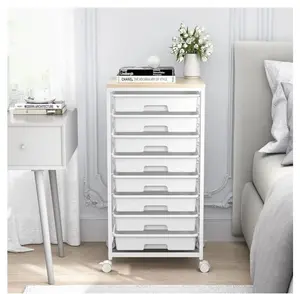 Sykiariol Rolling Storage Cart with Drawers & 8 Drawers