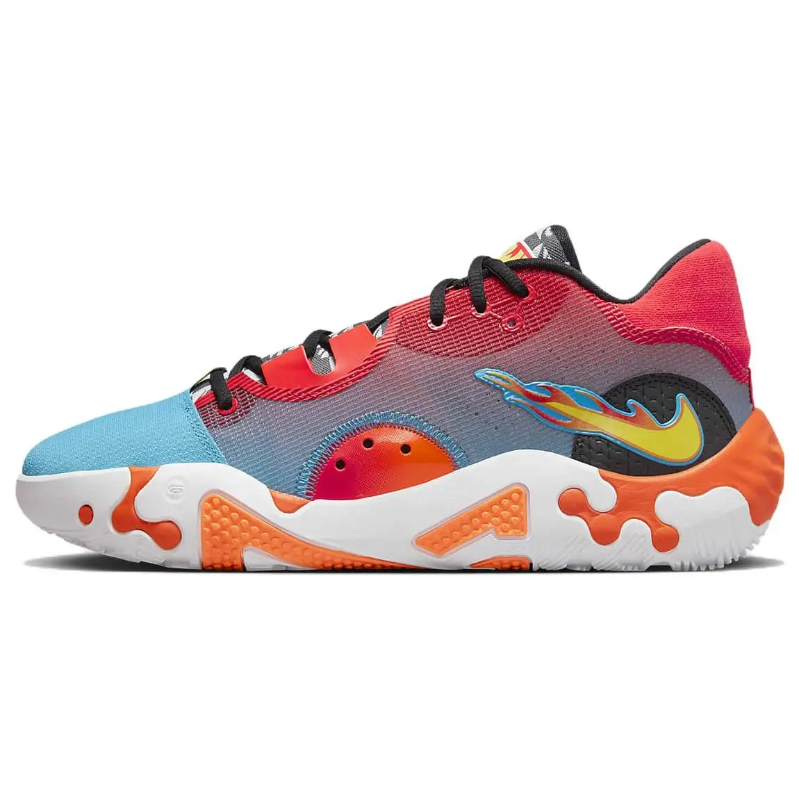 Nike PG 6 EP Hot Wheels' Comfort Low Top Basketball Shoes Unisex Red DH8445-400