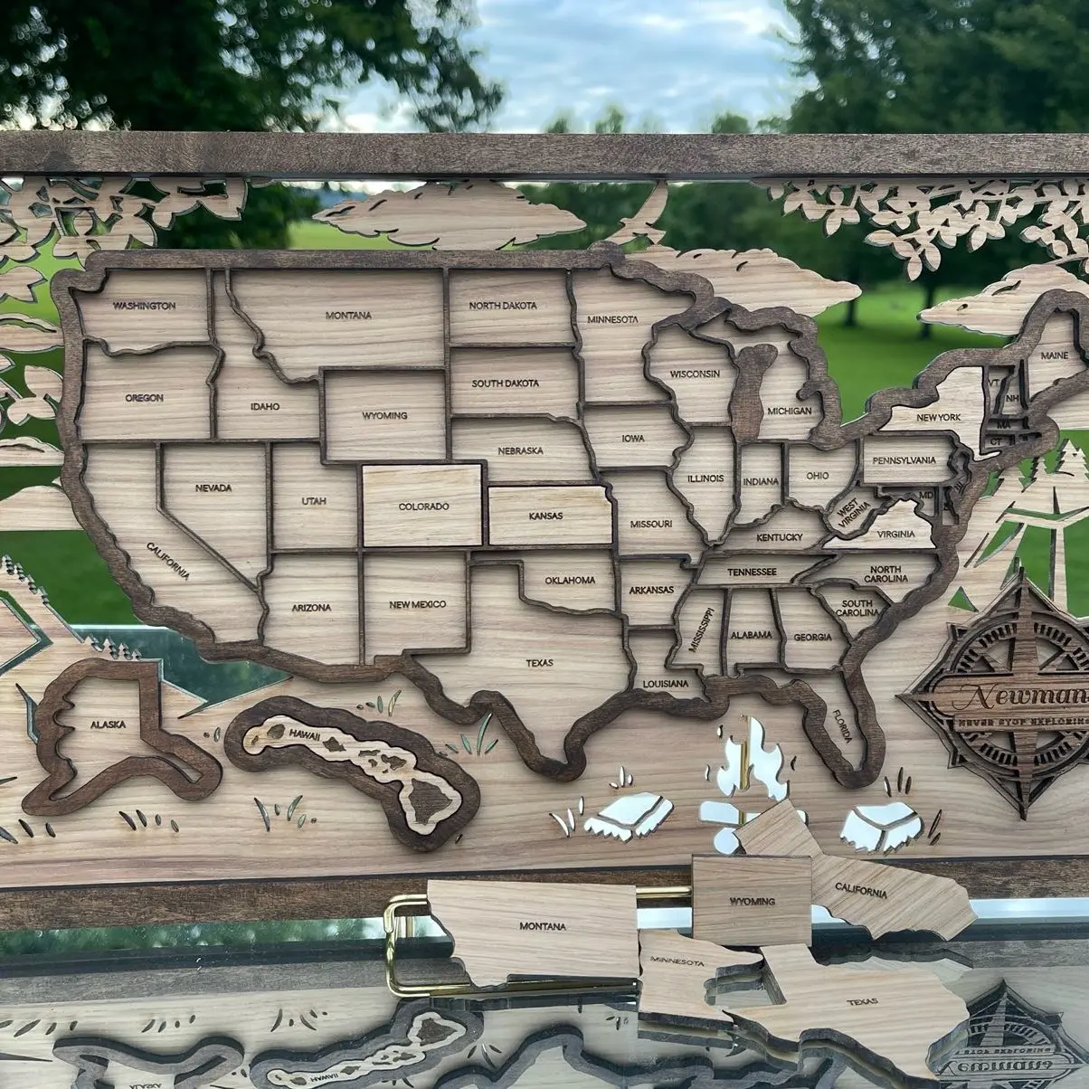 Customizable State travel Map