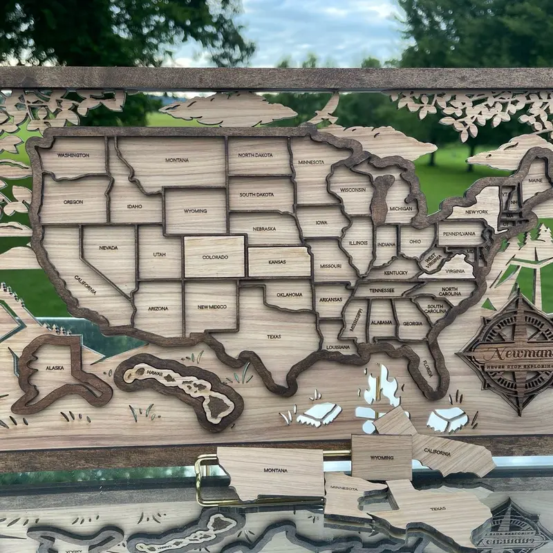 Customizable State travel Map