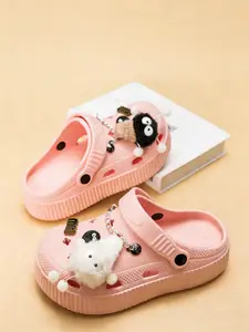 New Women's Fashion Mules with Adjustable Straps, Cartoon Accessories, Breathable Design, Comfortable Eva Sole, Ideal for Daily Wear, Slipper Shoes, Soft Slippers