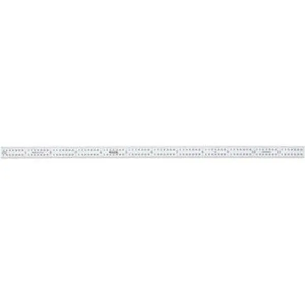 Chrome-Plated Flexible Satin Steel Ruler, SPI Model 30-157-2, 12" OAL, 5R Graduation, 1/100", 1/32" & 1/64" Gradations, Hand Measuring Tool for Hardware Tasks