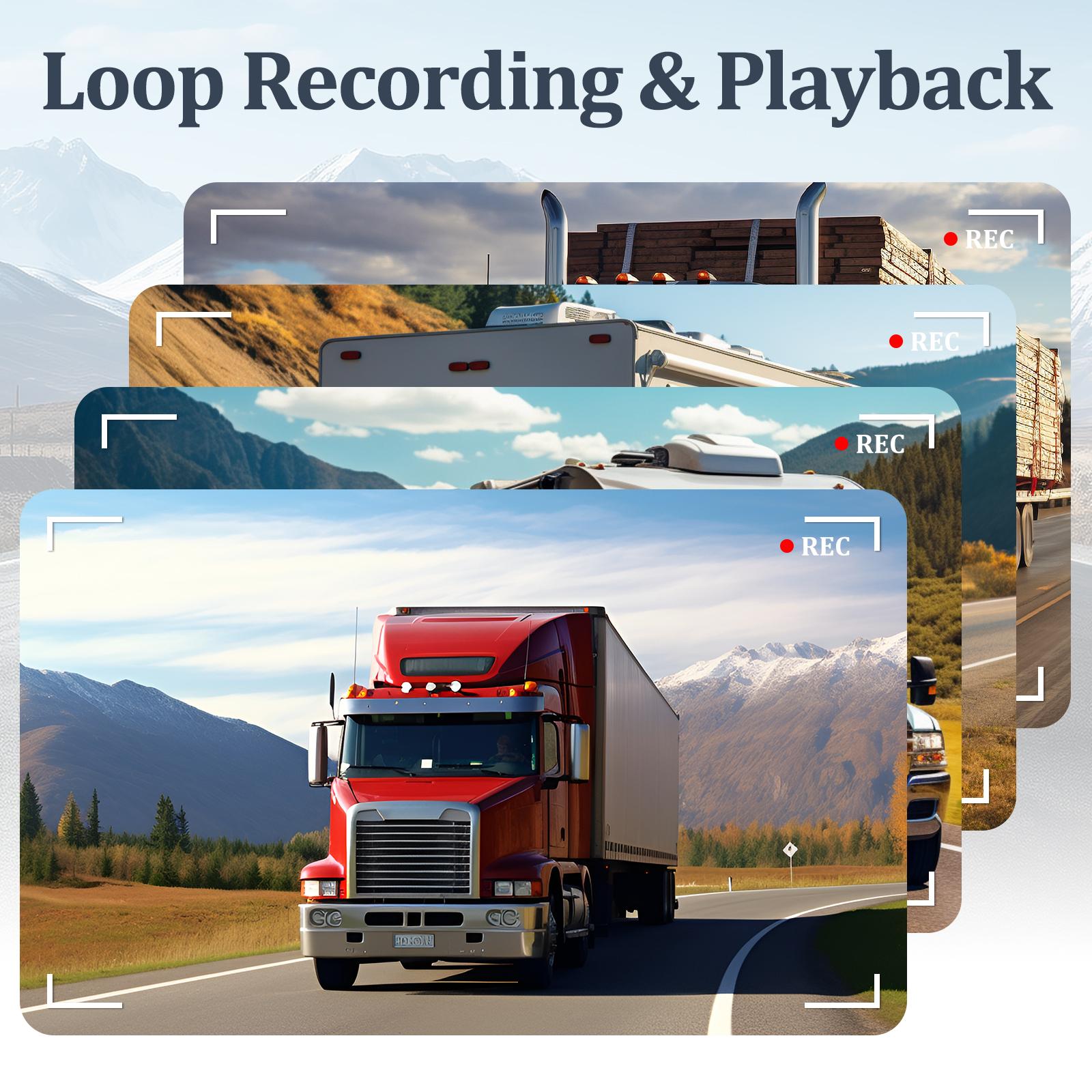 VEKOOTO Backup Camera System with 10.36" IPS 4-Channel Touch Screen Monitor Rear Side View 4 AHD Camera DVR Recording Backup Heavy Duty Camera for Truck Bus RV Trailer Semi Box VEKOOTO Backup Camera System with 10.36" IPS 4-Channel Touch Screen Monitor Rear Side View 4 AHD Camera DVR Recording Backup Heavy Duty Camera for Truck Bus RV Trailer Semi Box