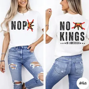 No Kings Graphic T-Shirt Men Funny Patriotic Shirt, Freedom USA Tee, Independence Day Shirt, 4th of July Graphic Tee, Vintage Style T-Shirt, Casual Cotton Tee, Trendy Streetwear Shirt Gift for Him
