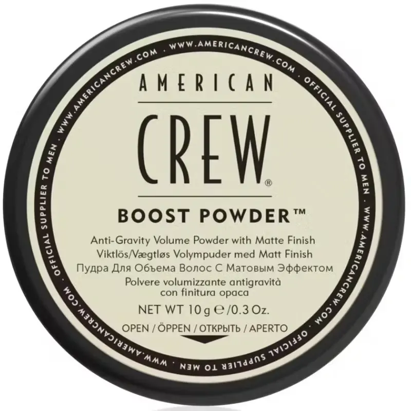 American Crew Men's Hair Boost Powder, Provides Lift & Volume, Medium Hold Hair, Shine Low for all hair lengths0.3 Oz Hair Care Moisture Moisturizing Scent Matte Comfort Moisturize Moisturizer