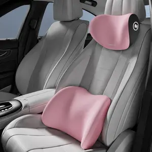 Memory Foam Car Seat Cushion, Breathable Backrest Pillow, Helps Relieve Waist Pain, Suitable for Cars, Trucks, Office and Dormitory