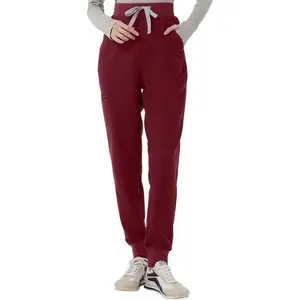 Kitmaz Women’s Jogger Scrub Pants – High Waisted, 5 Pockets