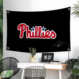 PHI Philadelphia Phillies MLB Flags Custom Camping Outdoor Garden room Bedroom Decor Party Backdrops Wall Art Family Gifts