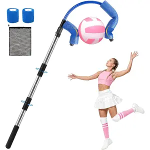 Volleyball Spike Trainer (No Ball Included): Adjustable Volleyball  Equipment - Volleyball Hitting Trainer with Anti-Slip   for Indoor & Outdoor Practice