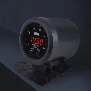 Universal Digital Wideband Air Fuel Ratio AFR Gauge Kit 2 1/16 52mm with Sensor and Controller Box Wideband UEGO AFR O2 Oxygen Sensor Controller Gauge