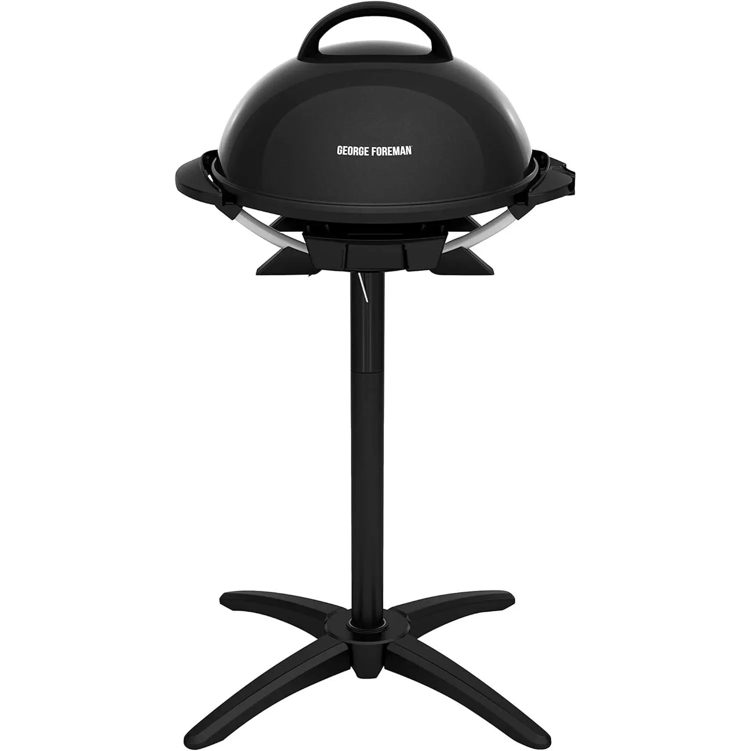 Portable Patio Barbecue Grill, 15-Serving Capacity, Removable Stand, Black BBQ Grill for Backyard, Camping, Picnic & Outdoor Cooking