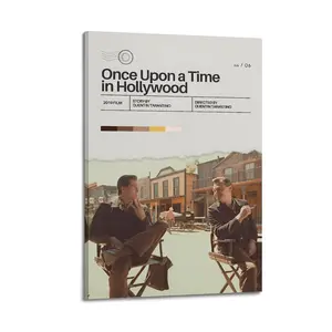 Once Upon A Time in Hollywood Canvas Painting Oil Painting Wall Art Canvas Poster Decorative Painting Corridor Decoration Home
