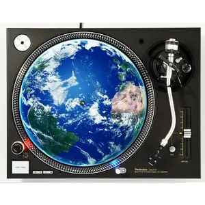 DJ Music Accessories Planet Round Earth #2 Vinyl Memorabilia 12" inch Slip Mat Turntable Slipmat DJ Platter Pad