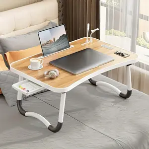 Lap Desk for laptop - Foldable Laptop Desk for Bed and Couch, Portable and Lightweight Lap Desk for Bed Breakfast, Working, Reading, and Writing Ol presen bilong Nu Yia na Krismas
