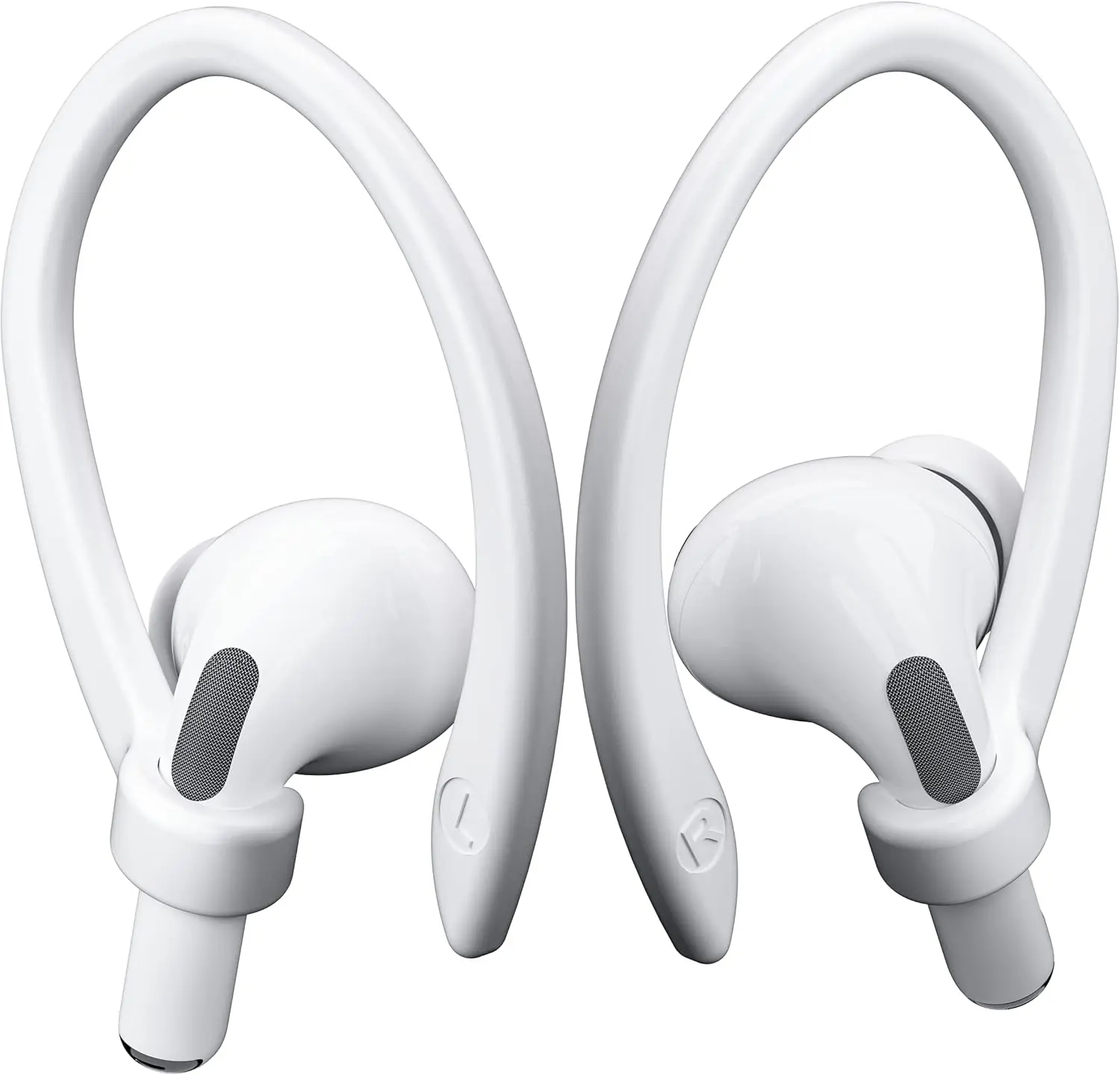 AirPods Ear Hooks 2 Pairs – Secure, Comfortable TPU Earbuds Hooks for Running, Jogging, Cycling & Exercise, Compatible with AirPods 1/2/3/4 & AirPods Pro
