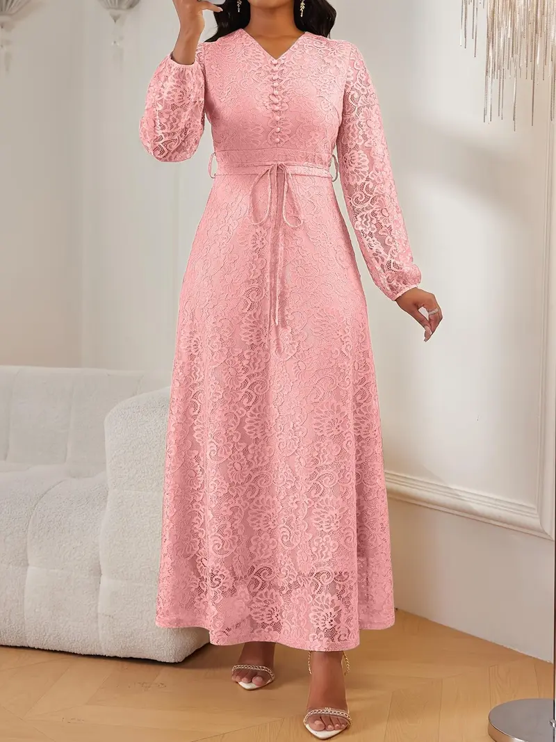 Full sleeve lace dress - TikTok Shop