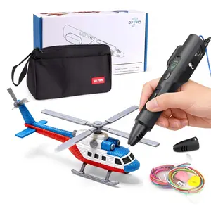 3D Printing Pen Set, 3D Printing Pen, Adjustable Temperature, Stepless Speed, PLA/ABS Compatible 3D Drawing LCD Screen, Suitable for Creative Art, DIY Projects