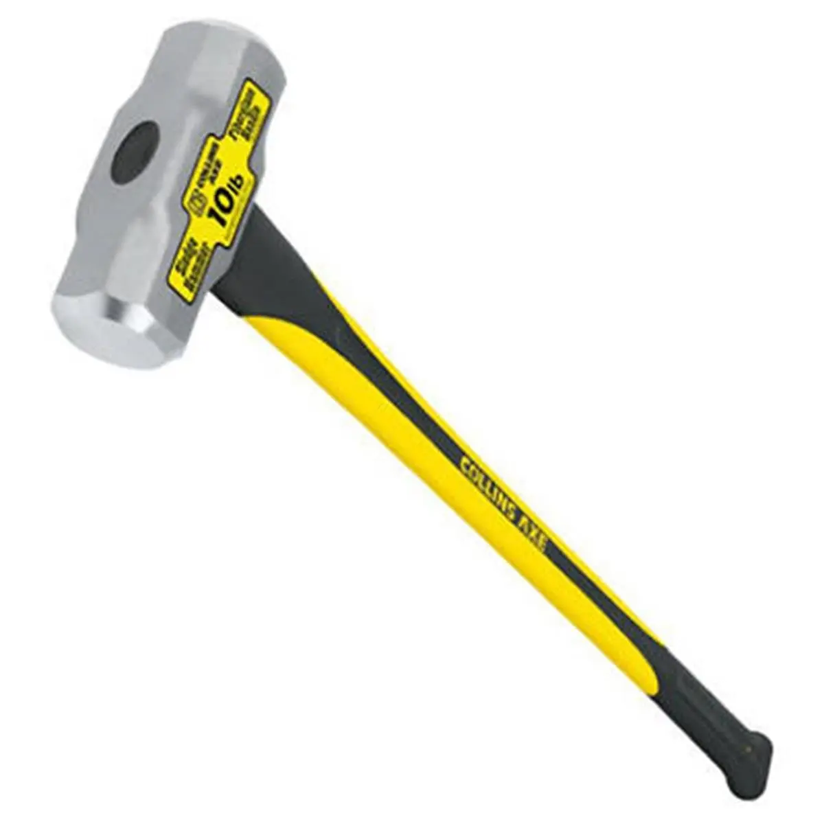 212 MAIN Truper MD-10FD-C 10 lbs. Fiberglass Handle Sledge Hammer - Heavy Duty, Double Injected, Drop Forged, Heat Treated, Rust Resistant DIY Tool for Demolition, Diy Tools