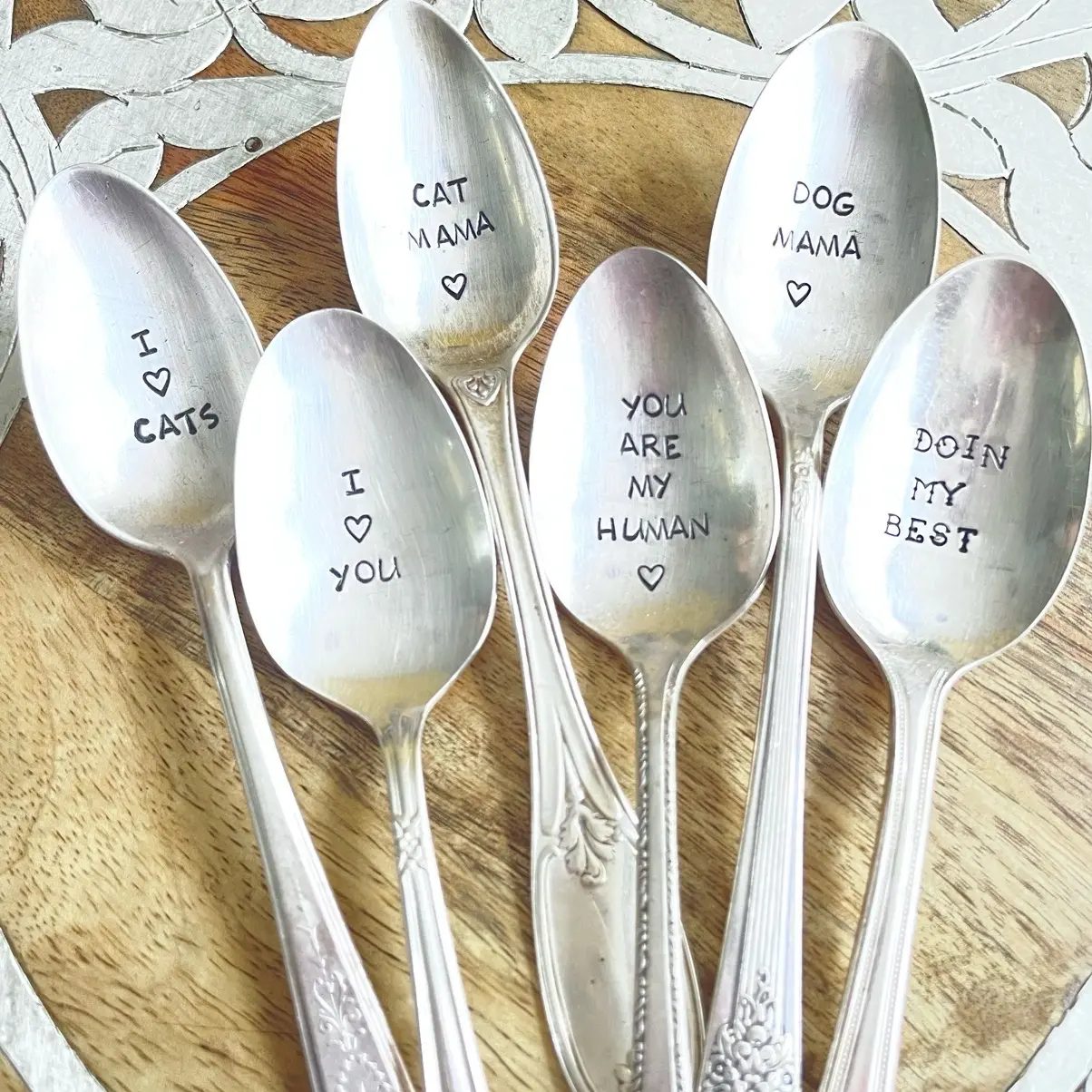 Handstamped Vintage Flatware-From TIKTOK Live only