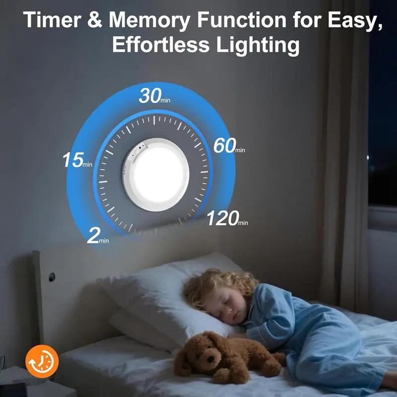 Rechargeable Motion Sensor Ceiling Light with Remote 4pcs Magnetic Wireless Battery Powered for Closet Shower Stairs Shed Hallway Porch Patio Easy Install