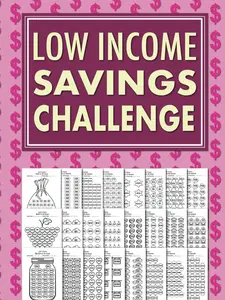 Low Income Savings Challenge Book: Simple Money Savings Challenges Tracker for Women, Easy Way to Save Money