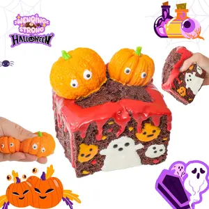 WenQing Taba Squishy Handmade Taba Squishy Toys/Big pump ToastToys, adult fidget toys, decompression venting toys, taba squishy, ​​heart skull, full silicone reborn squishy, ​​perfect for stress and anxiety relaxation Halloween  Ghost Stress
