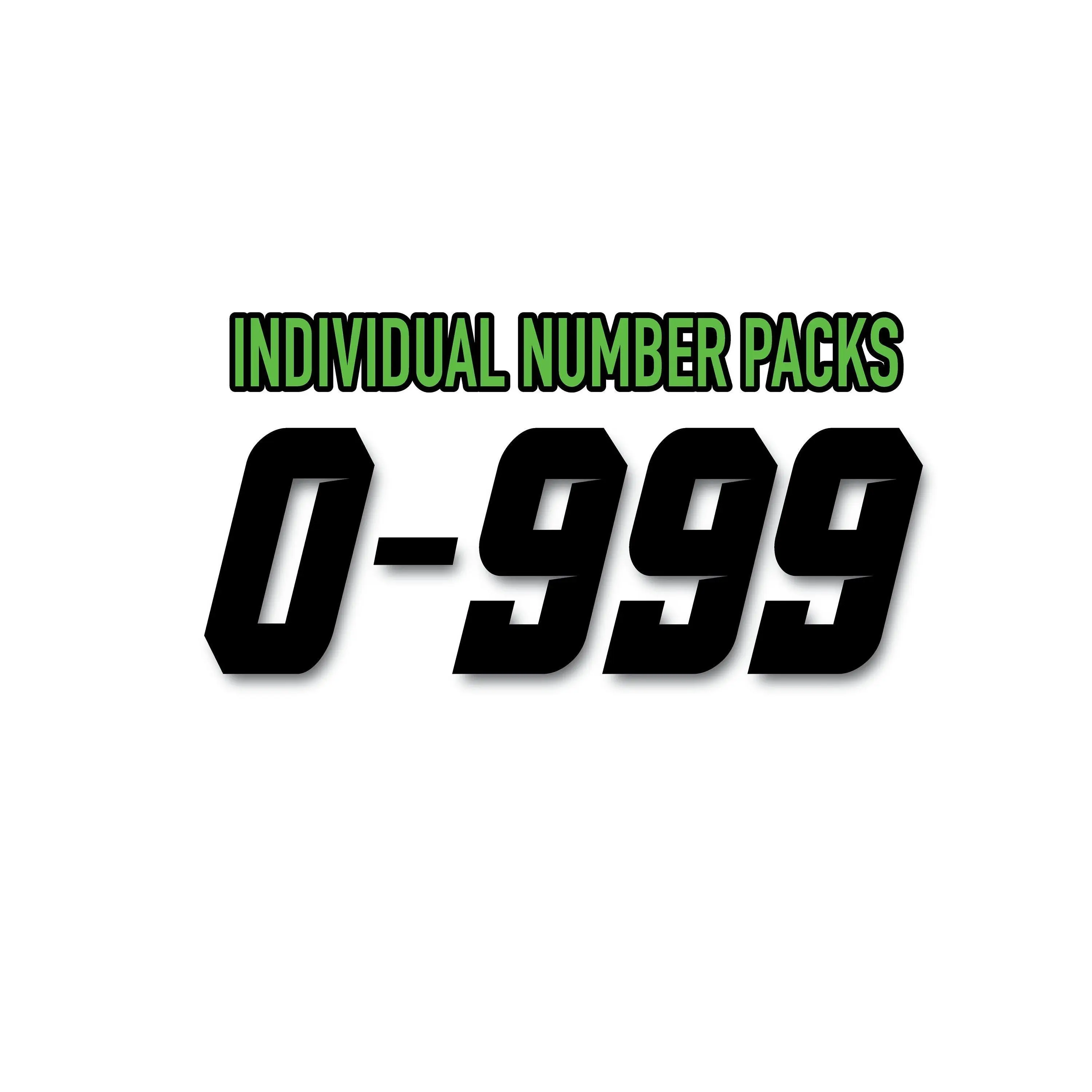 Personalized Number Decals: Waterproof Stickers