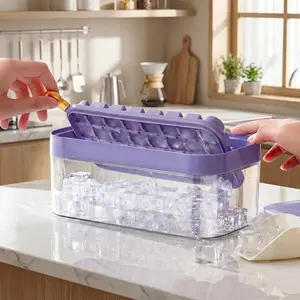 Ice Cube Mold, Durable Plastic Design, Perfect for Home Use, Easy to Clean, Ideal for Making Clear Ice Cubes