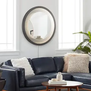 NOVA of California - Starfall Vanishing Infinity LED Round Wall Mirror, 39 Inches, Smart Switch Compatible - Decor, Traditional Circle Light
