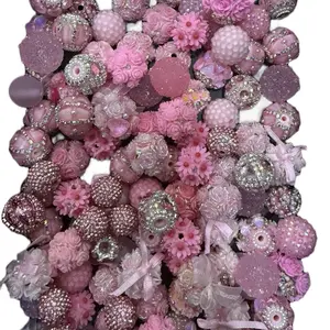 Pink Colored Bead Scoop