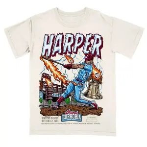 Bryce Harper Planet Euphoria Shirt Vintage 90s Baseball Graphic Tee for Men Women Fans Y2k Streetwear  - KEVIN HOUSTO SHOP