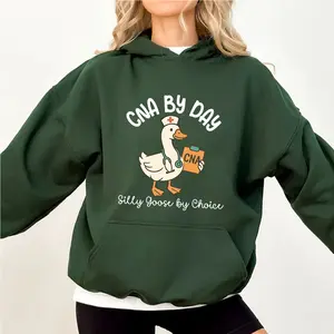 Funny Silly Goose CNA Hoodie – Cute Nursing Assistant Hoodie, Cozy Gift for Medical & Healthcare Workers