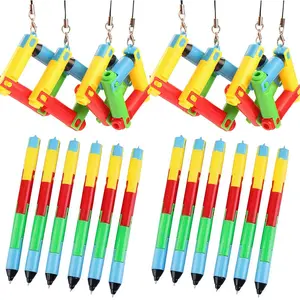3pcs Folding Ballpoint Pen, Bendable Deformable Gel Pens With Lanyard, Portable Writing Pen Lanyard For Bags & Key Chains