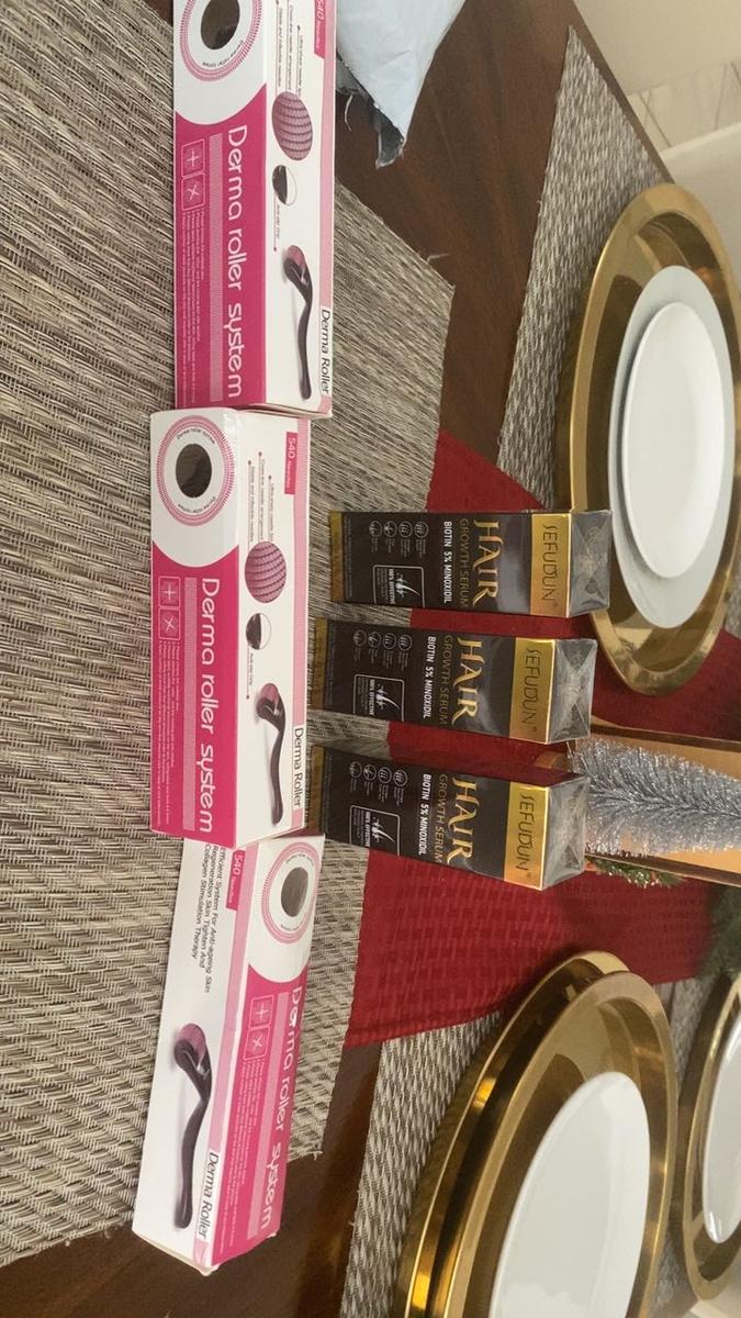 Item: Μinoxidil Hair Serum*3+Hair Roller