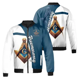 Personalized Freemasonry Master Mason Emblem Bomber Jacket S-5XL
