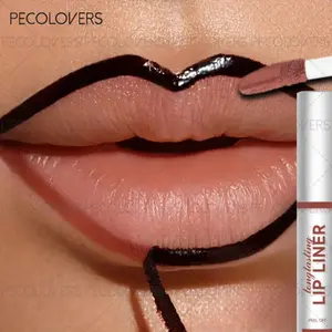 1PC Waterproof Peel Off Lip Liner Lip Gloss Lasting Matte Lip Tint Contour Tear-off Lip Stain-Applicator for All Skin Types