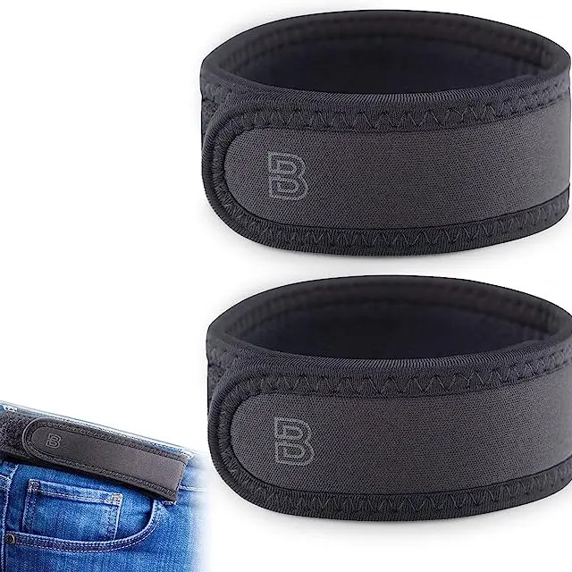 BeltPro No Buckle Belt — Fits 1.5 Inch Belt Loops, Easy To Use Invisible Elastic Adjustable Leather Tool Belt Men Accessories