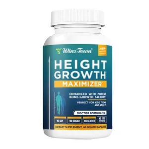 Winstown Growth Capsules to Grow Taller - Height Growth Maximizer with Calcium for Bone Strength,Natural Get Taller Supplement to Increase Bone Growth Adults, Teens & Kids, Free of Growth Hormone